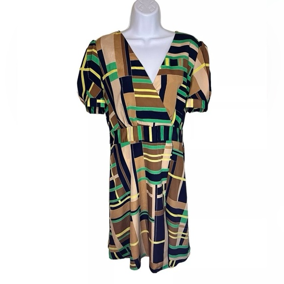 The Webster Miami for Target Dress Geometirc Cap Sleeve Retro Plus Size XL - Picture 1 of 4